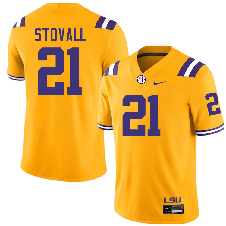 Jerry Stovall LSU Tigers Jersey,Louisiana State University Tigers Football Jersey-Gold